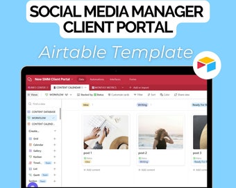 Social Media Manager Airtable Client Management Template