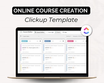 Course Creation ClickUp Template: Online Course Planner