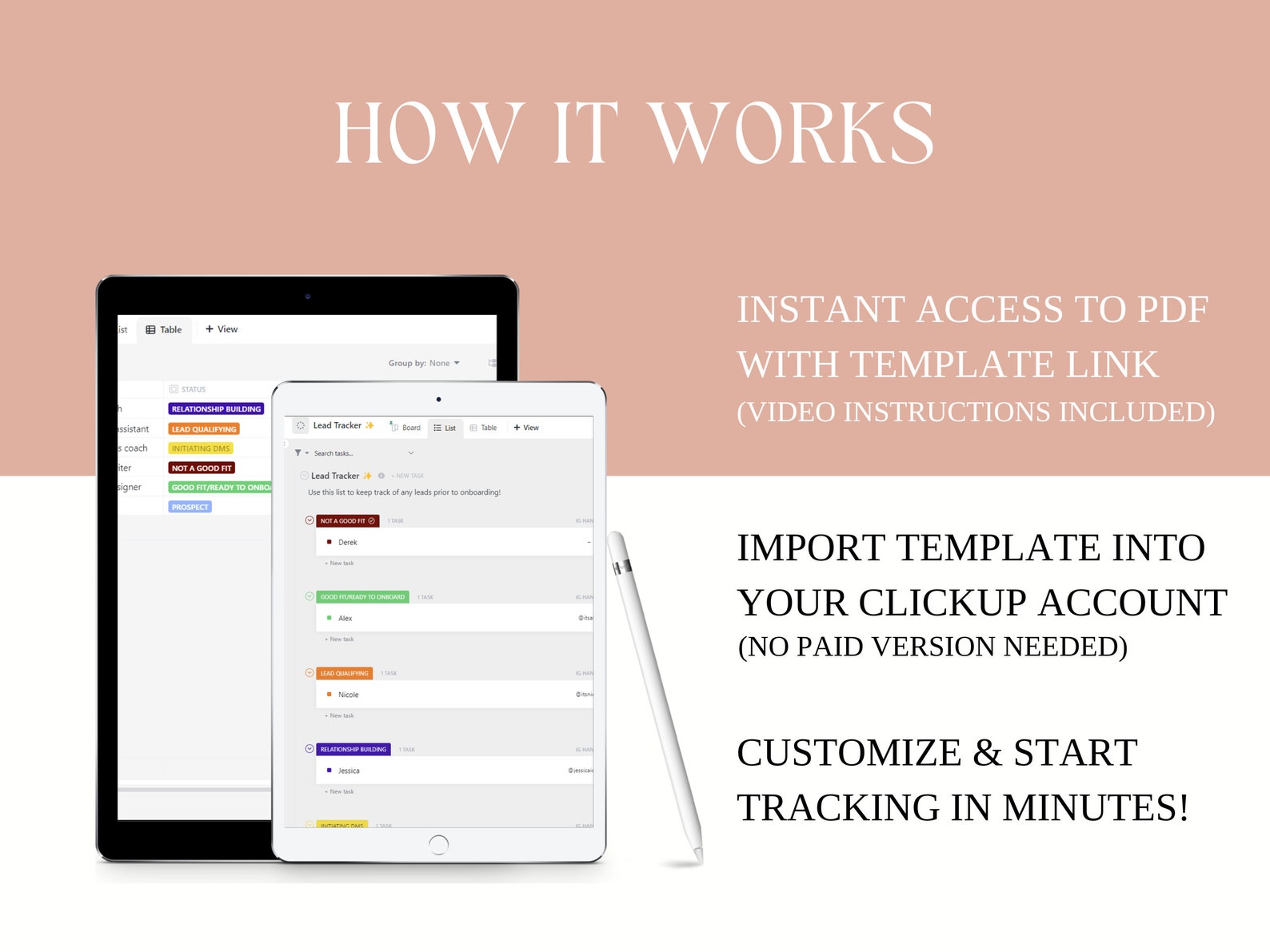Lead Generation Tracker Client Tracker Client Relationship - Etsy