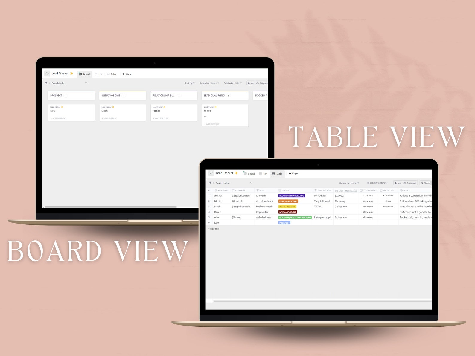 Lead Generation Tracker Client Tracker Client Relationship Management ...