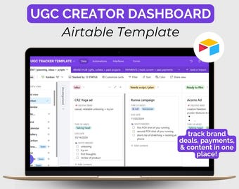UGC Creator Airtable Template: Brand Deal & Payment Tracker