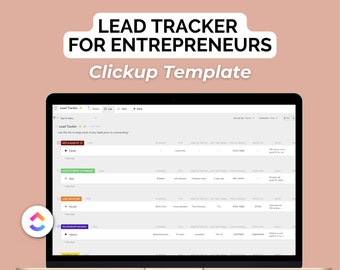Lead Generation Tracker: Client Relationship Management ClickUp Template