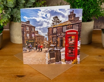 Haworth - Greetings Card (Brontë sisters | Winter | Village | UK)