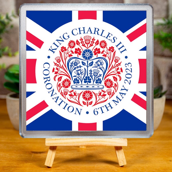 Drinks Coaster - The Coronation of King Charles III souvenir keepsake memorabilia
