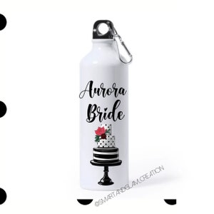 Borraccia ADDIO AL NUBILATO - Bride - Team Bride - Borraccia alluminio - anche personalizzata con nome Sposa e nome Amiche