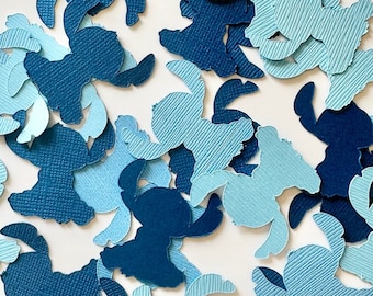 Stitch confettis d'anniversaire | Décoration de fête personnalisée