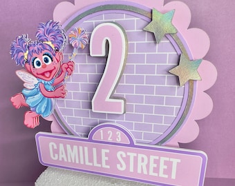 Décoration de gâteau d'anniversaire personnalisée | Décoration de fête 6 x 6 po.