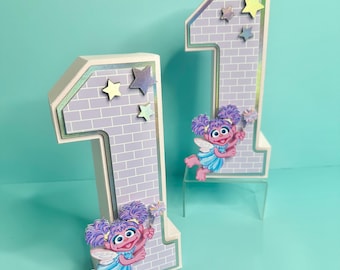 Numéro 3D personnalisé | Anniversaire dans la rue