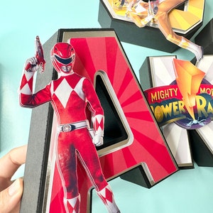 Power Ranger Letters - Etsy