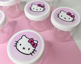 Contenant de Slime personnalisé | Cadeaux d'anniversaire Kitty (8 oz)