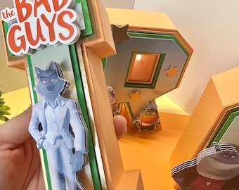 Méchants | Lettre 3D personnalisée | Décoration d'anniversaire | Décoration de fête d'anniversaire |