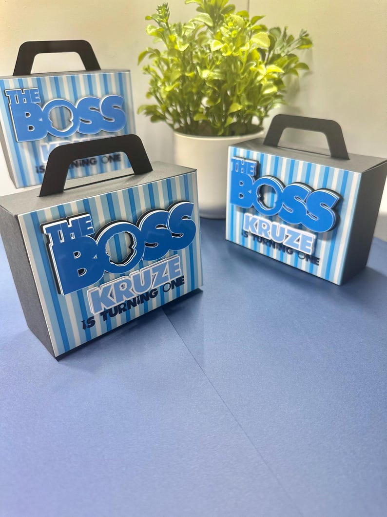 Custom Boss Baby Briefcase Favor Box | Birthday Party Treat Holder - Etsy