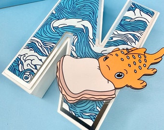 Lettre 3D Pudge le poisson | Lettres 3D personnalisées