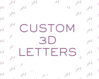 Lettre 3D personnalisée |  Décoration d'anniversaire | Décoration de fête d'anniversaire