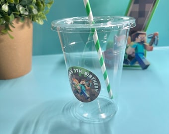 Tasse personnalisée |  Anniversaire de pixels | Thème de la mine