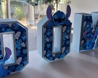 Stitch 3D Letter | Custom Birthday Party Decoration