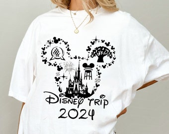 Disney Trip 2024 Shirt, Family Vacation Shirt, Vintage Disney Shirt, Disney Family Matching Tshirt, Disney Family 2024, Disney Trip Tee