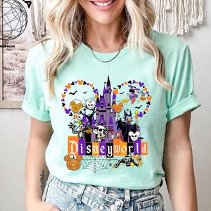 Vintage Disneyworld Halloween Shirt, Disney Halloween Shirt, Mickey And Friends Halloween Shirt, Disney Family Matching Shirt