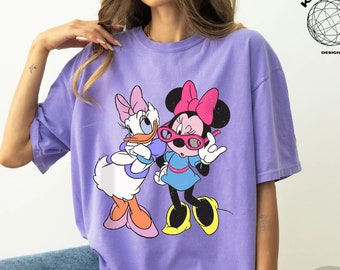 Girl Daisy Duck and Minnie Mouse Shirt, Minnie and Daisy Shirt, Disney Girl Shirt, Minnie and Daisy Matching Shirt, Disney Birthday Shirt