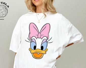 Disney Daisy Duck Big Face Shirt, Daisy Duck Shirt, Disney Vacation, Disney Daisy Shirt, Adults Kids Disney Shirt, Disneyworld Shirt
