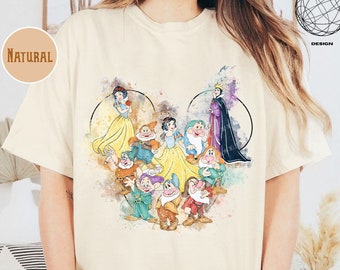 Disney Snow White Shirt, Retro Snow White 7 Dwarfs Shirt, 7 Dwarfs Shirt, Disney Princess shirt, Princess Kids Shirt, Disneyworld Shirt