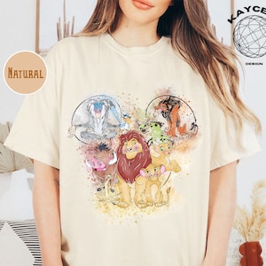 Vintage The Lion King Shirt, Disney Watercolor T-Shirt, Disney Timon And Pumbaa Tee, Disneyland Shirt, Animal Kingdom Shirt, Simba Shirt