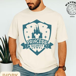 Retro Princess Security Fathers Day Shirt, Disney Princess Security T-Shirt, Security Dad Shirt, Disney World Shirt, Fathers Day Gift