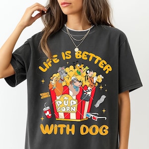 Disney Dogs Lovers Shirt, Goofy and Pluto Shirt, Life Is Better With Dogs Tee, Disney Dog Mom Shirt, Cute Disney Pet Gift