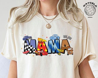 Disney Cars Movie Mama Shirt, McQueen Shirt, Disney Mother's Day, Gift For Mom, Disneyland Trip Tee, Walt Disney World Trip