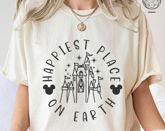 Happiest Place On Earth Shirt, Disneyland Castle Shirt,  Disney Shirt, Disneyland Shirt, Disneyland, Disney Castle, Simple Disney Shirt