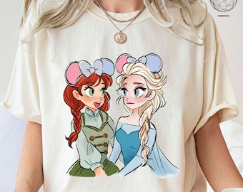 Disney Princess Elsa And Anna T-Shirt, Frozen Elsa Anna Shirt, Disney Princess Elsa Shirt, Frozen Magic Kingdom Shirt.