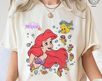 The Little Mermaid Comfort Colors Shirt, Little Mermaid Ariel Shirt, Ariel Princess Shirt, Disney Princess Shirt, Disney Girl Shirt