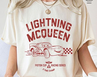 Retro Lightning Mcqueen Shirt, Disney Cars Shirt, Pixar Cars Shirt - Main Image