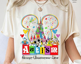 Autism Awareness Disney Accept Understand Love Shirt, Accept Understand Love Shirt, Special Ed Gift, Autism Support Shirt, Gift For Autism