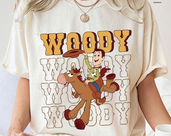 Retro Toy Story Woody Comfort Colors® Shirt, Vintage Toy Story Character T-shirt, Woody Cowboy, Sheriff Woody Tee, Disneyland Magic Kingdom