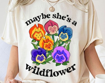 Maybe She's A Wildflower Shirt, Wonderland Flower and Garden Shirt, Disney Vacation Tee, Alice In Wonderland Shirt, Disneyworld Shirts