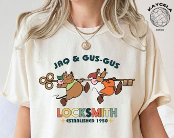 Jaq & Gus Gus Locksmith Shirt, Jaq and Gus Gus Shirt, Disney Jaq and Gus Shirt, Cinderella Jaq Shirt, Disney Gus Gus Shirt