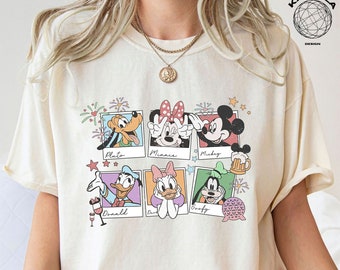 Vintage Disney Mickey And Friends Polaroid Shirt, Mickey And Friends Shirt, Mickey And Friends Minnie Donald Daisy Goofy Pluto Shirt