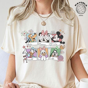 Vintage Disney Mickey And Friends Polaroid Shirt, Mickey And Friends Shirt, Mickey And Friends Minnie Donald Daisy Goofy Pluto Shirt