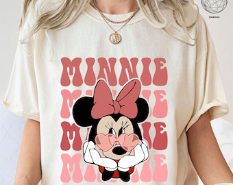 Cute Minnie Mouse Shirt, Disney Minnie Shirt, Disney Shirt, Disneyland Shirt, Vintage Disney Shirt, Disney World Shirt, Comfort Color Shirt