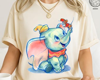 Disney Baby Elephant Shirt, Dumbo T-shirt, Cute Animal Tee, Disney Family Trip Outfit, Magic Kingdom Birthday Gift