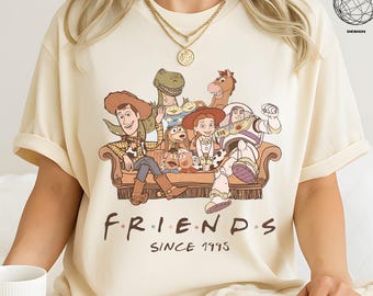Disney Toy Story Shirt, Buzz Lightyear Woody Jessie Bo Peep Design, Best Friends Trip 1995, Retro 90s Disney Tee
