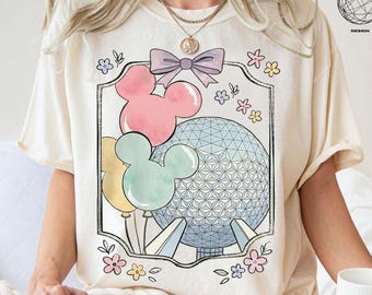 Retro Coquette Bow Disney Epcot T-shirt, Disney Trip shirts, Epcot World Tour 1982 Tee, Disneyworld Family Matching shirts, Disney Vacation