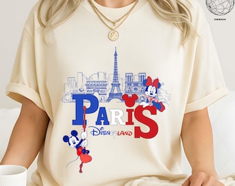 Disneyland Paris Mickey and Minnie Shirt, Eiffel Tower Mickey and Minnie Shirt, Disney Paris Vacation Shirt