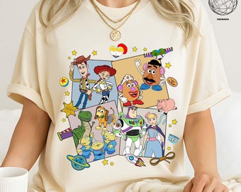 Retro Toy Story Comfort Colors Shirt, Buzz Disney Shirt, Toy Story Land Shirt, Disneyland Shirt, Disney Family Shirts