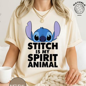 Stitch Is My Spirit Animal Shirt, Cute Lilo & Stitch Tee, Funny Disney Spirit Animal Graphic T-Shirt