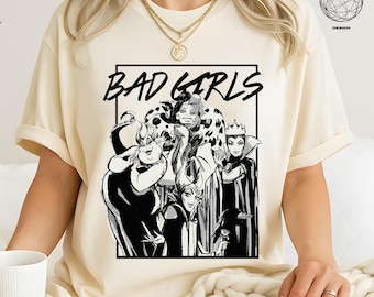 Disney Bad Girls Shirt, Disney Villains Shirt, Bad Witches Club T-Shirt, Disney Funny Villain Sweatshirt, Disneyworld, Disney Villains Tee
