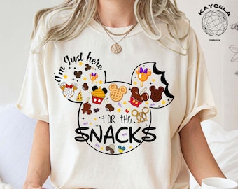 I'm Here For The Snacks, Disney Snacks Shirt, Family Shirt, Disneyland Shirts, Disneyworld Vacation T-shirt
