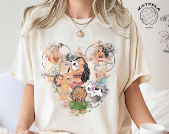 Moana Mickey Ears Shirt, Disney Moana Shirt, Cute Moana Shirt, Moana Movie T-shirt, Moana Fan Shirts, Moana Family Shirts