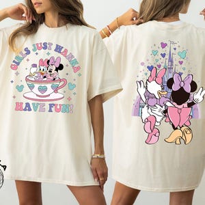 Girls just Wanna Have Fun Shirt, Minnie And Daisy Best Friends Shirt, Besties Matching Shirt, Disney Besties Shirt, Disney Girls Trip Shirt